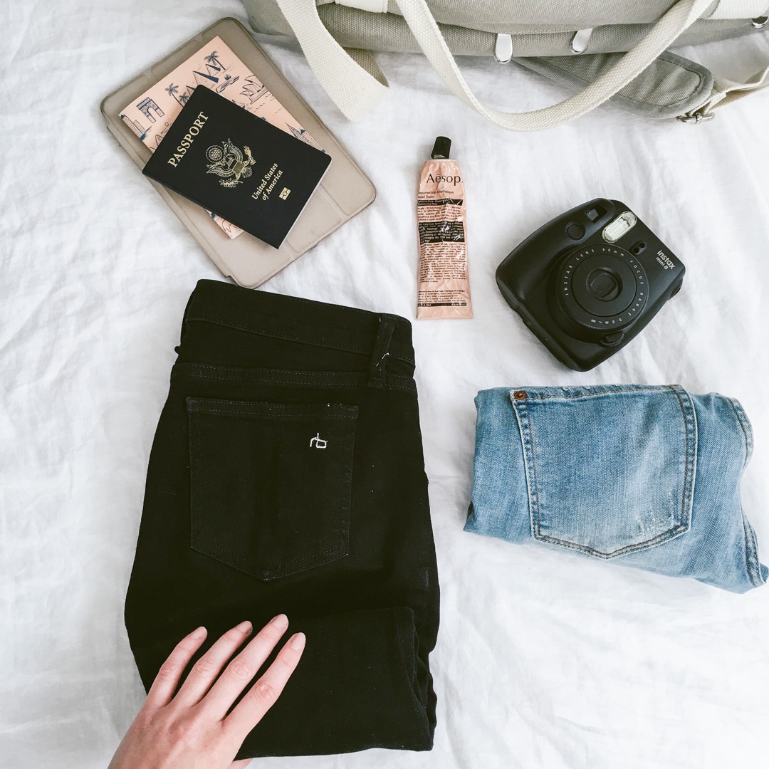 Packing tips from Dash Of Panache featuring a Lo and Sons Catalina Weekender Deluxe, Madewell, and Rag and Bone