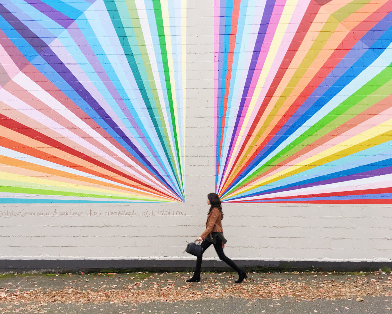rainbow wall in vancouver