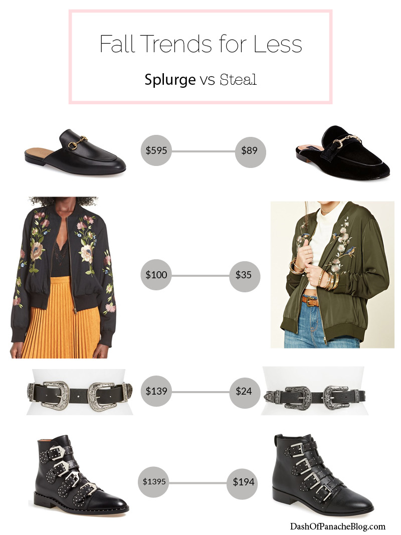Fall trends for less