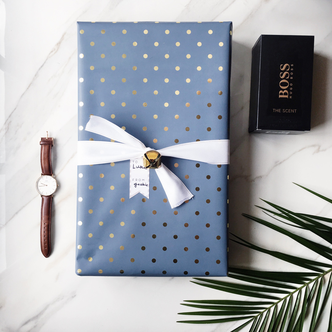 gift guide for him featuring Daniel Wellington and Hugo Boss