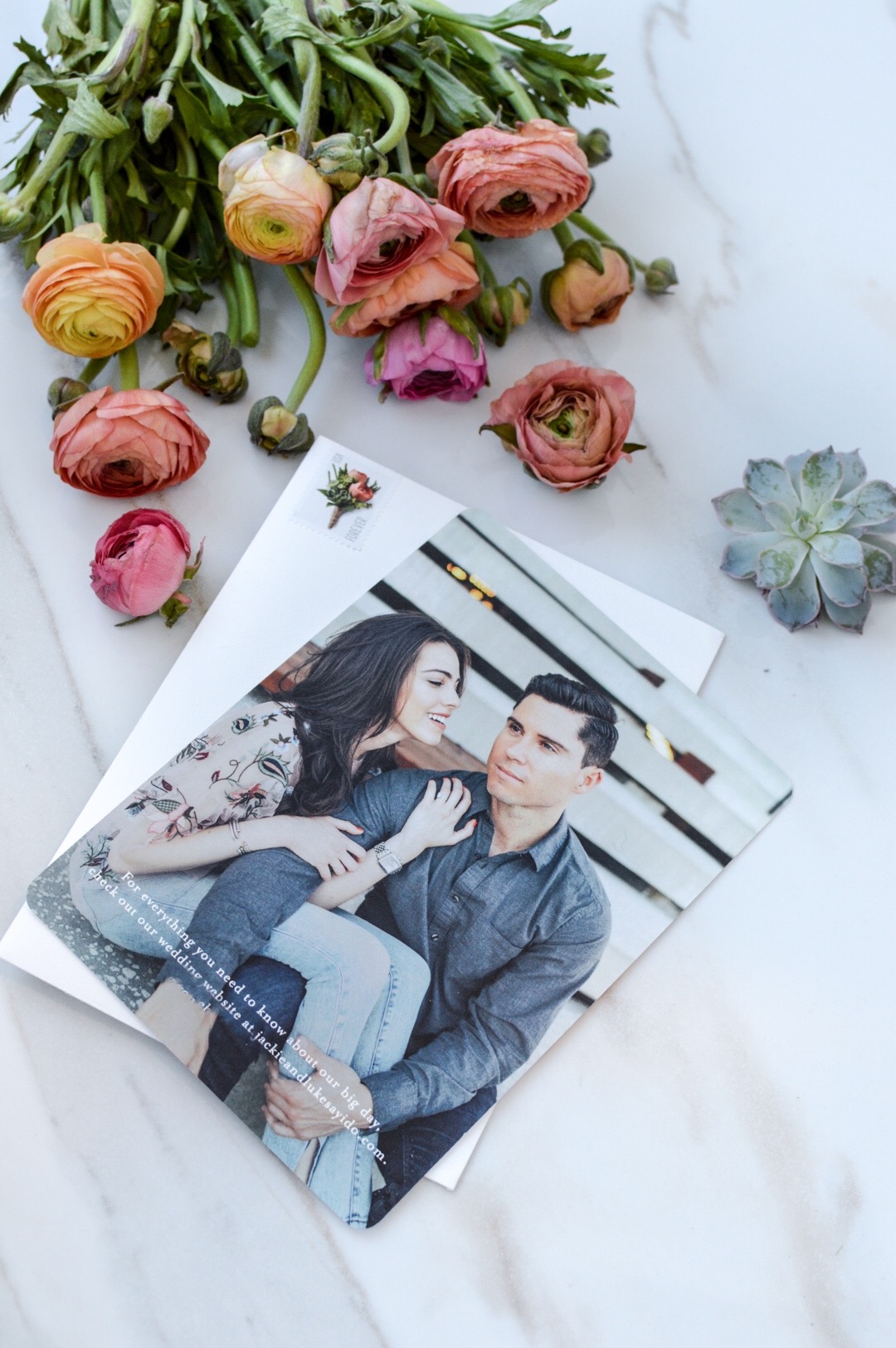 Jackie and Luke's Save the date from Minted